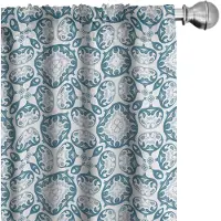 Abakuhaus – Jaargang Gordijnen – 2x75x175 cm – Blauwe tinten