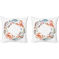 Abakuhaus Hummer-kussenhoes – Set van 2x50x50 cm – Multicolor – Dubbelzijdig