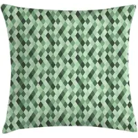 Abakuhaus Geometrische Rhombus Kussenhoes – Argyle Groen – 40x40 cm – Bedrukt aan beide zijden