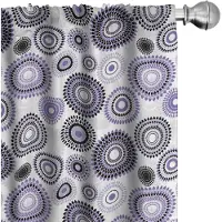 Abakuhaus – Lila/zwart Voorhangen – 2x75x245 cm – Mikrofaser