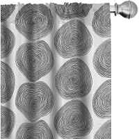 Abakuhaus Zwart-witte gordijnen – 2x75x245 cm – Microvezel