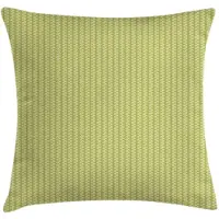 Abakuhaus Abstrakt Kussenhoes – Verticaal Strudel – 40x40 cm – Khaki & Crèmegeel