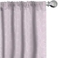 Abakuhaus Dunne Lijn Oosters Motief – Voorhangen – 2x75x175 cm – babyroze en wit