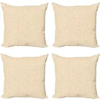 Abakuhaus – Kussenhoes Set 4x45x45 cm – Dubbelzijdig digitaaldruk – Beige