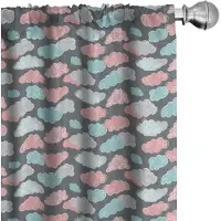 Abakuhaus Wolkengordijnen – 2x panelen, 75×225 cm, multicolor