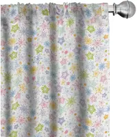Abakuhaus Wintergordijnen – 2x75x245 cm – Microvezel, Multicolor