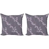Abakuhaus Kussenhoes Set 2x40x40 cm – dubbelzijdig bedrukt – taupe roze