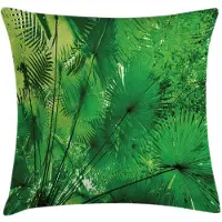 Abakuhaus Kussenhoes – Tropisch Beidzijdig Bedrukt – 60x60 cm – Groen