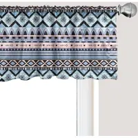 Abakuhaus Boho raamvalletje, gordijnvalletje voor keuken en slaapkamer met tunnelzoom, 137 cm x 30 cm, veelkleurig