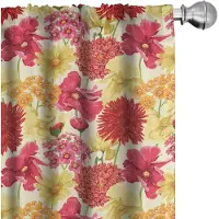 Abakuhaus – Kleurrijke gordijnen 2x75x175 cm – Microvezel, Halfschaduw