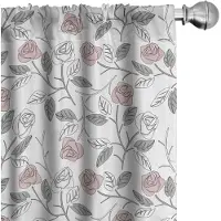 Abakuhaus – Gordijnen 2x75x225 cm – Microvezel, Halfdonker, Blush Pale Taupe