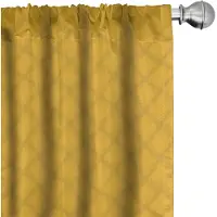 Abakuhaus Abstracte Gordijnen – 2x75x225 cm – Mikrofaser – Licht koffiekleur
