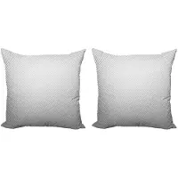 Abakuhaus Digitale kussenhoezen Set – 2x50x50 cm – Grijs & Lichtgrijs, Dubbelzijdig bedrukt