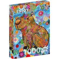Enjoy Puzzle Patterned Capybara Puzzel (1000 stukjes)