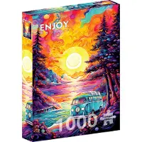 Enjoy Puzzle Van Life at the Beach Puzzel (1000 stukjes)