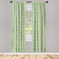 Abakuhaus Botanisch Raamgordijnen – 2x75x225 cm – Groen Hellgroen