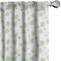 Abakuhaus Botanische Voorhangen – 2x75x175 cm – Microvezel – Groen