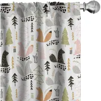 Abakuhaus Natur Gordijnen – 2x75x245 cm – Mikrofaser – Meerkleurig