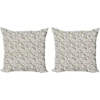 Abakuhaus Safari Kussenhoes Set – 2×50×50 cm – Dubbelzijdig digitaal bedrukt – Meerkleurig