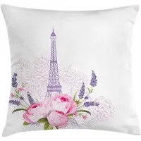 Abakuhaus Bloemenkussenhoes – Beidzijdig bedrukt – 50×50 cm – Lavendel