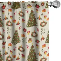 Abakuhaus – 2x Gordijnset 75x175 cm – Microvezel, Meerkleurig, Halfschaduw