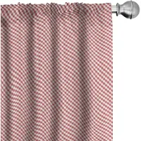 Abakuhaus Voorhangen Kariert–2x75x225 cm–Mikrofaser–Donker Coral