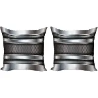 Abakuhaus Grijs Taupe Kussenhoes Set (2x) – 60x60 cm – Dubbelzijdig bedrukt – Rits