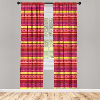 Abakuhaus Mexicaanse raamgordijnen – 2-delige set 75 x 225 cm – Veelkleurig, met roedezak