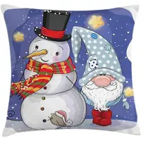 Abakuhaus Kussenhoes 40x40 cm – Decoratieve druk – Beide zijden donkerpaars