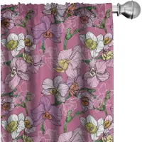 Abakuhaus Orchidee Gordijnen – 2x75x245 cm – Gebloemd