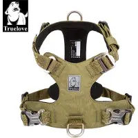 TrueLove honden tuig - Honden harnas - Tuigje - Harnas - Leger groen – XS