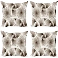 Abakuhaus Fractal Kussenhoesenset 4x45 cm – Dubbelzijdig bedrukt – Beige