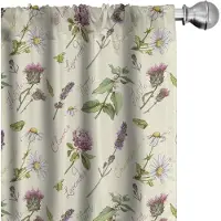 Abakuhaus Distel Gordijnen – 2x75x225 cm – microvezel – multicolor