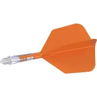 Cuesoul ROST T19 Integrated Dart Flights Big Wing Carbon Orange - Dart Flights