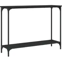 vidaXL Wandtafel 101x30,5x75 cm bewerkt hout zwart