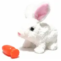 China konijn knuffel konijntje speelgoed - Interactieve speelgoed piept en beweegt op geluid - knuffel konijn