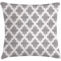 Abakuhaus – Kussenhoes 40x40 cm – Grijs/Wit Damast – Wasbaar