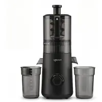 Safecourt Kitchen Slow Juicer XXL - krachtige motor [Pre-cutter & Cold-press technologie] - eenvoudige reiniging - BPA-vrij - sapcentrifuge Zwart