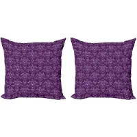 Abakuhaus Aubergine – Kussenhoes Set 2x40x40 cm – Dubbelzijdig Digitaaldruk – Paars