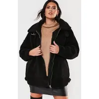 Missguided Plus Size - Damesjas - Zwart - Maat 52