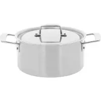 Demeyere Essential 5 Kookpan 22 cm/4 L – RVS kookpot – Geschikt Voor Alle Warmtebronnen Inclusief Inductie & Oven