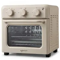 Safecourt Kitchen Safecourt 6-in-1 Airfyer oven - 100% PFAS-vrij - 6 programma’s - 80 tot 230 graden - Airfryer, bakken, roosteren, toasten, grillen & opwarmen - Beige