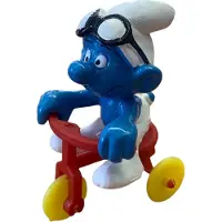 Schleich De smurfen - supersmurf 40203 - smurf op driewieler - kunststof -