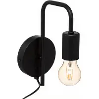 Atmosphera Keli Wandlamp - Zwart Metaal, 12 cm