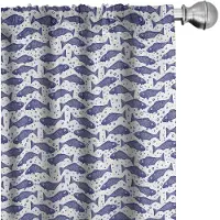 Abakuhaus Nautische Gordijnen – 2x75x225 cm – microvezel – violet/blauw