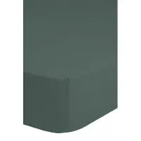 Good Morning Hoeslaken Katoen Renforcé 30cm Hoekhoogte - olive green 100x200cm