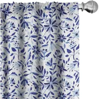 Abakuhaus Indigo Vitragen – 2x75×225 cm, microfaser, halfverduisterend