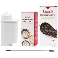 Eccellente Onderhoudspakket geschikt voor Siemens EQ koffiemachines – alternatief voor TZ80004A | 00312441 – Reinigingstabletten, Ontkalker, Waterfilter & Borstel