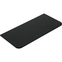 Mueller Rounda topblad met afgeronde hoeken 120x48cm zwart mat
