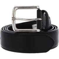 Marc O'Polo Leren Riem Florian Belt Gents W95 Black Zwart